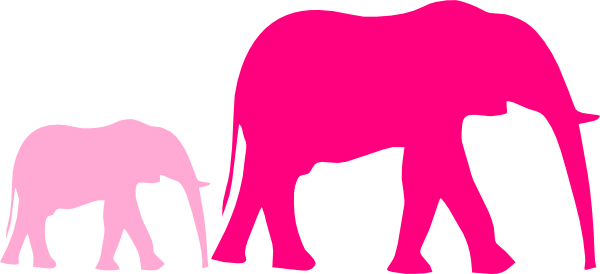 Elephant Clip Art (600x274), Png Download
