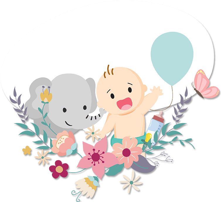Elephant - Boy Baby Shower Snapchat Filter (1080x1920), Png Download