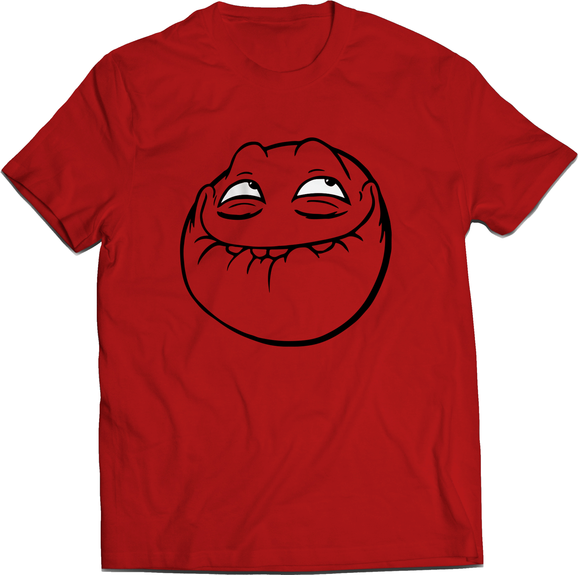 Meme Troll Face - - Red Medium (2048x2048), Png Download