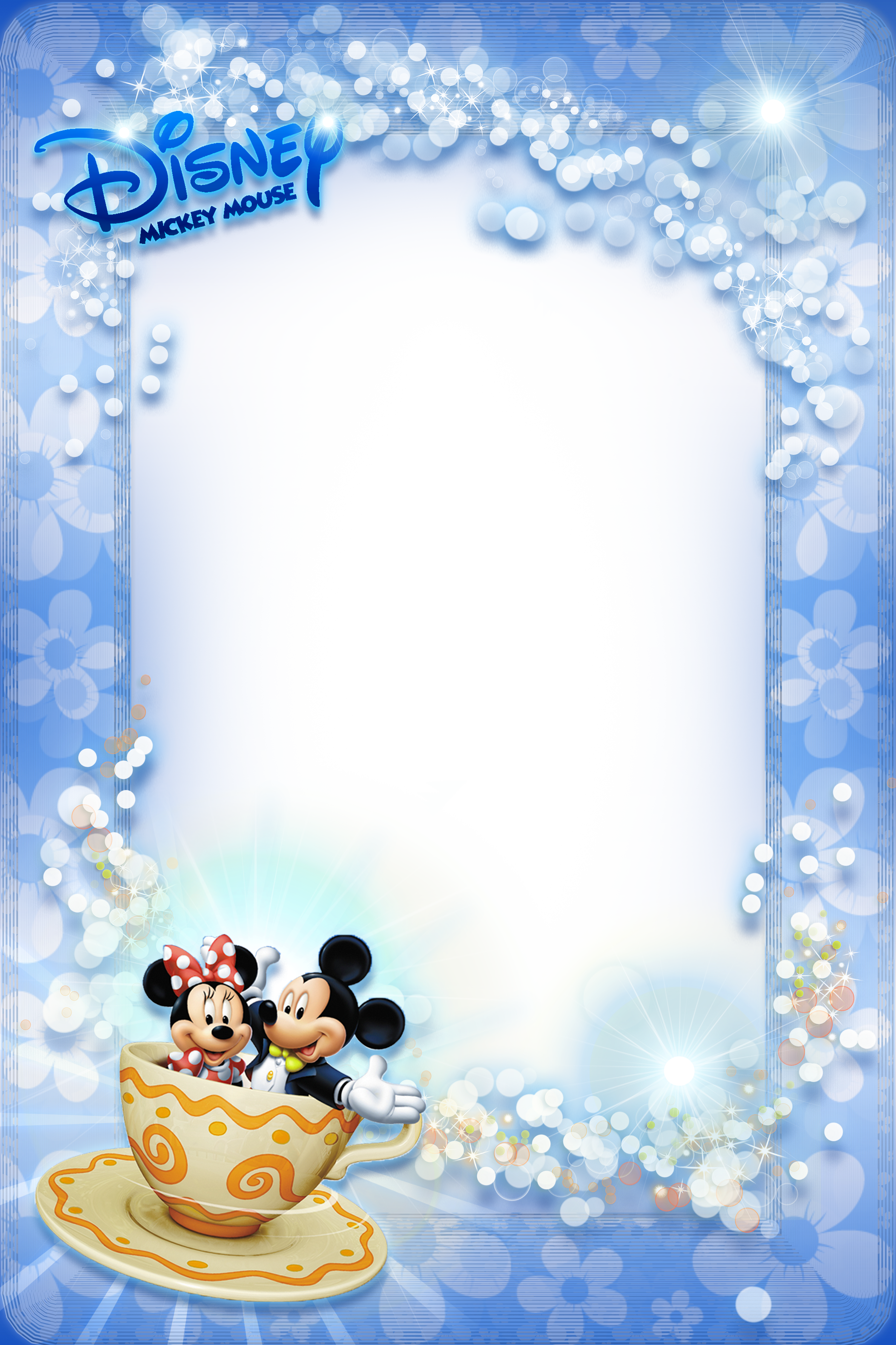Mickey Mouse Photo Frame Png (3000x4500), Png Download