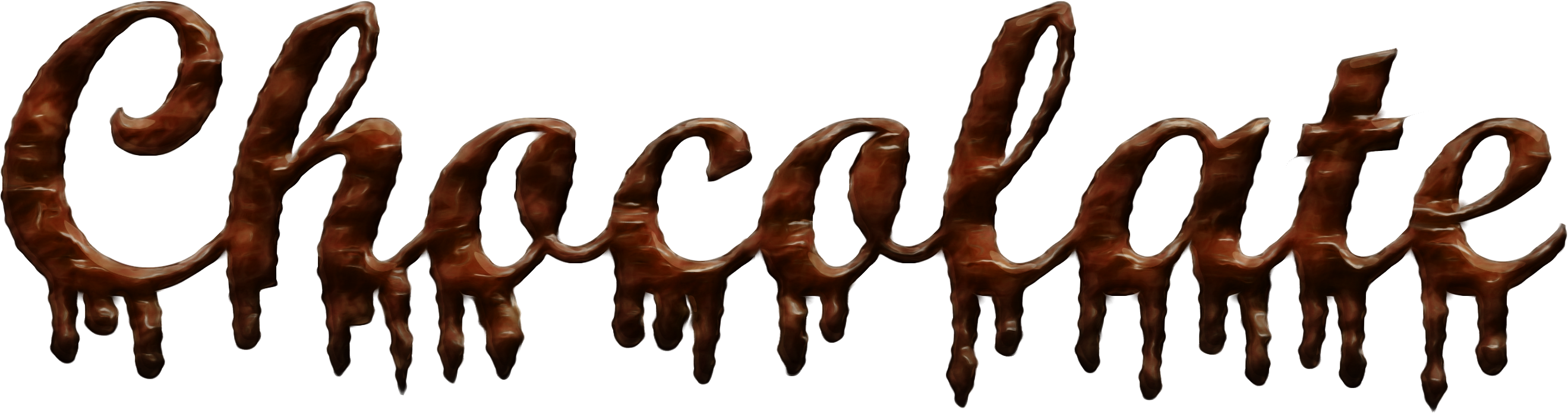 Image - Chocolate Spelled In Chocolate (2937x780), Png Download