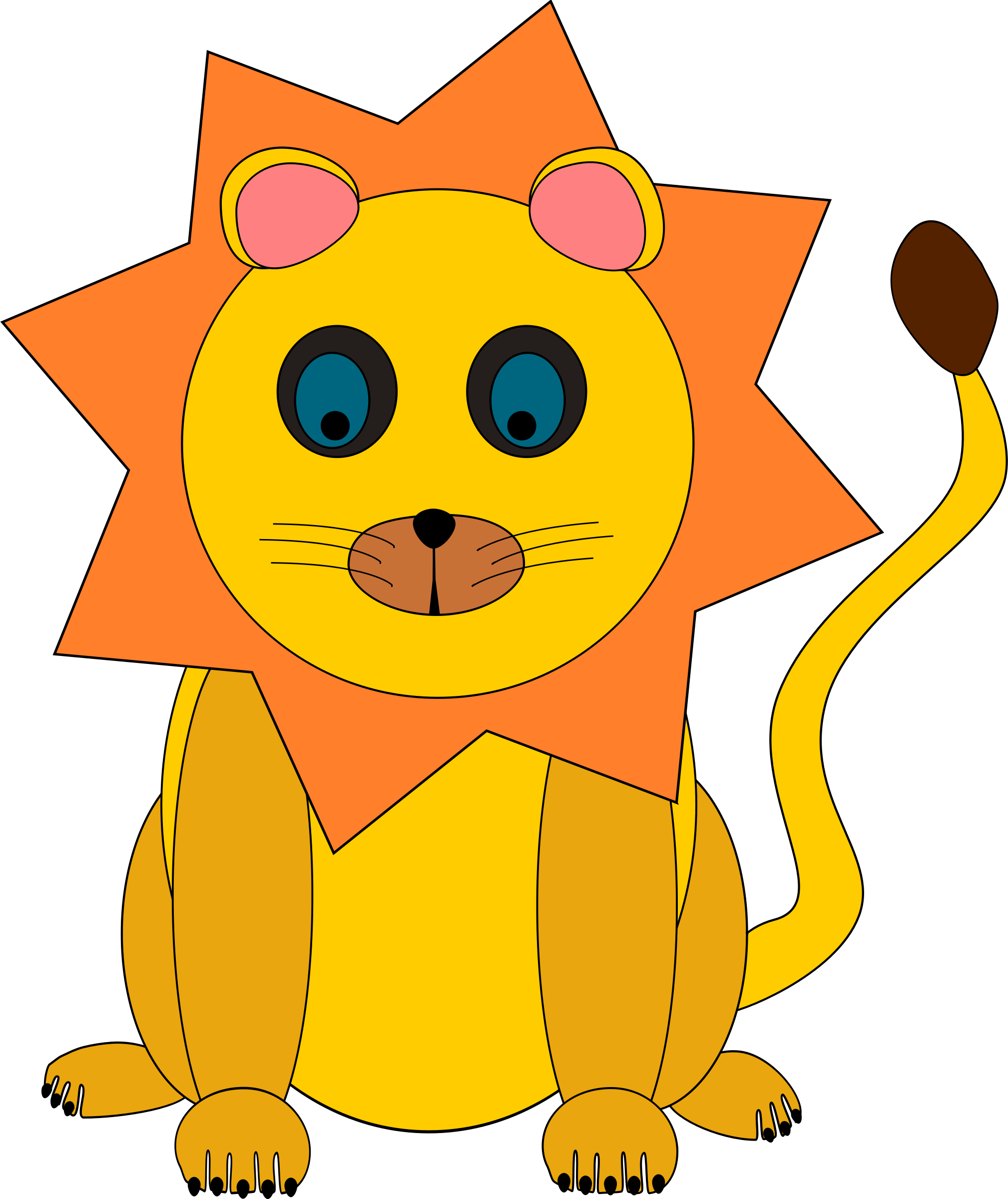 Toy Lion Svg Clip Arts 504 X 600 Px (504x600), Png Download