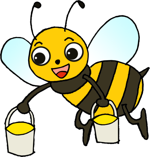 Save The Bees - Bee (500x522), Png Download