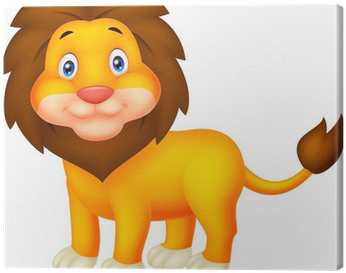 Imagen En Caricatura D Un Leon (400x400), Png Download