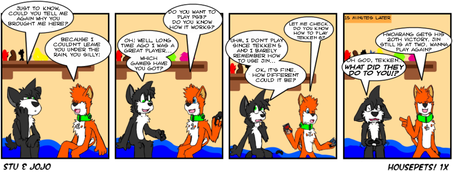 Jin Kazama Lose, Again - Comics (900x353), Png Download