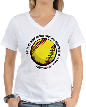 Smiley Thug Life Women's V Neck T Shirt - Philippians 4:13 Journal (350x350), Png Download