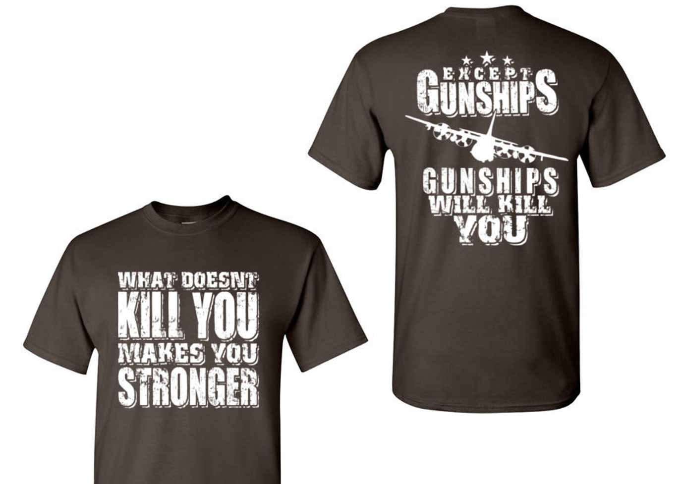 Gunships Will Kill You - Ac 130 T Shirt (1376x977), Png Download