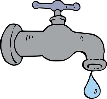 Air Water Blends Digraphs Drip Drop Faucet - Faucet Clipart (367x340), Png Download