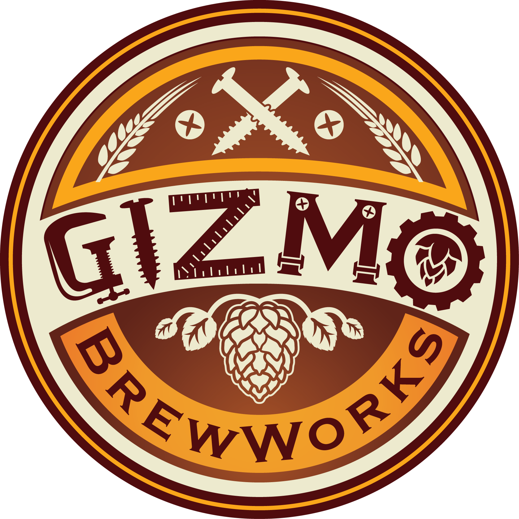 Logo - Gizmo Brew Works (1676x1676), Png Download