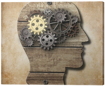 Brain Model Made From Rusty Metal Gears And Gold One - Framework For The Holistic Management Of Schizophrenia (400x400), Png Download