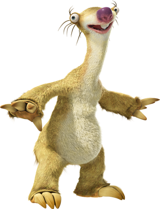 Google Ice Age Funny, Ice Age Sid, Animation Movies, - Personagens Era Do Gelo (328x427), Png Download