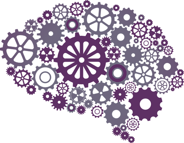 The Brain Needs To Work - Brain Gears Png (600x468), Png Download