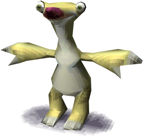 Ds Dsi Ice Age The Meltdown Sid The Models Resource - Ice Age Game Sid (750x650), Png Download