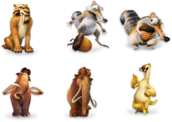 Download The Cutest Movie Ever - Ice Age Character Name PNG Image with No  Background 