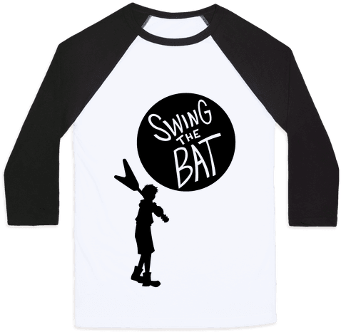 Swing The Bat Baseball Tee - T Shirt Porco Rosso (484x484), Png Download