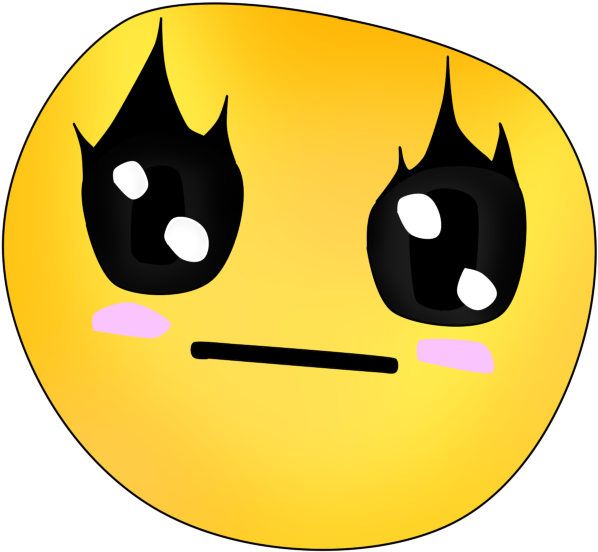 Emo Pokerface Smiley Vrs 2 By Inmoeview On Clipart - Clip Art (764x720), Png Download