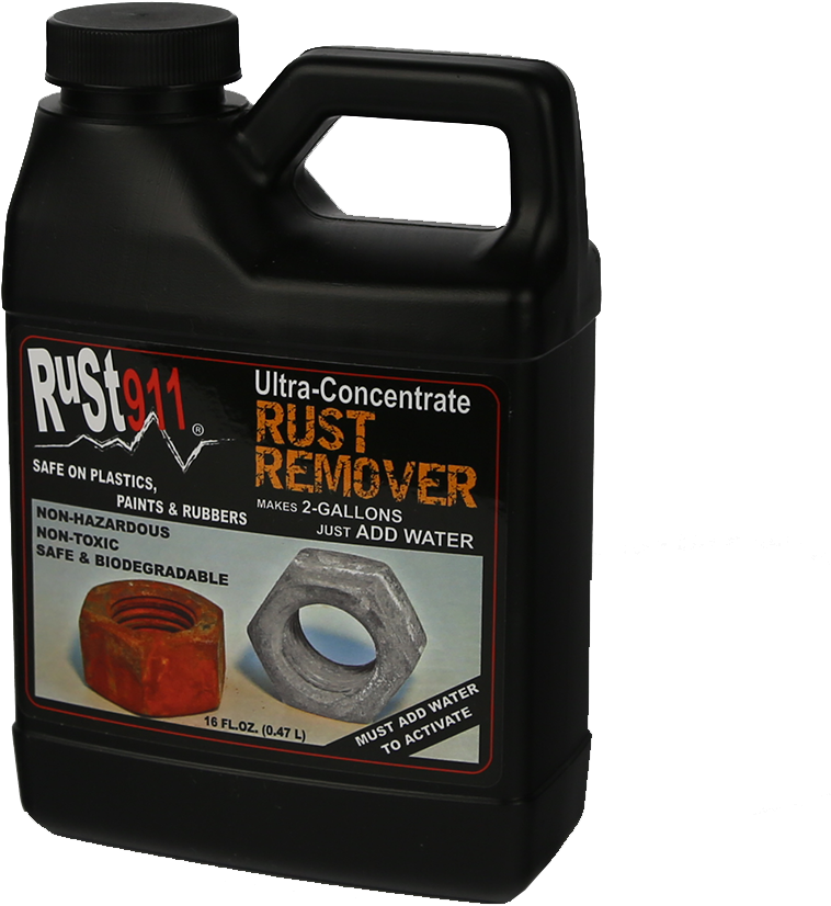 Best Review Rust Remover 16x Concentrate - Rust911: Rust Remover Concentrate 16 Oz Makes 2-gallons (928x1250), Png Download