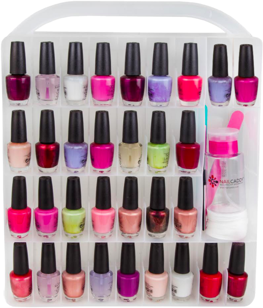 Nail Polish Storage Organizer Holder Case 64 Bottles - Nail Polish Universal Nail Polish Case (640x640), Png Download
