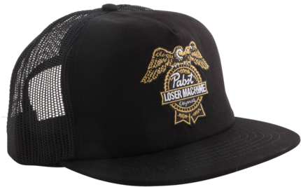 Loser Machine X Pabst Blue Ribbon Badge Trucker Hat - Trucker Hat (600x514), Png Download