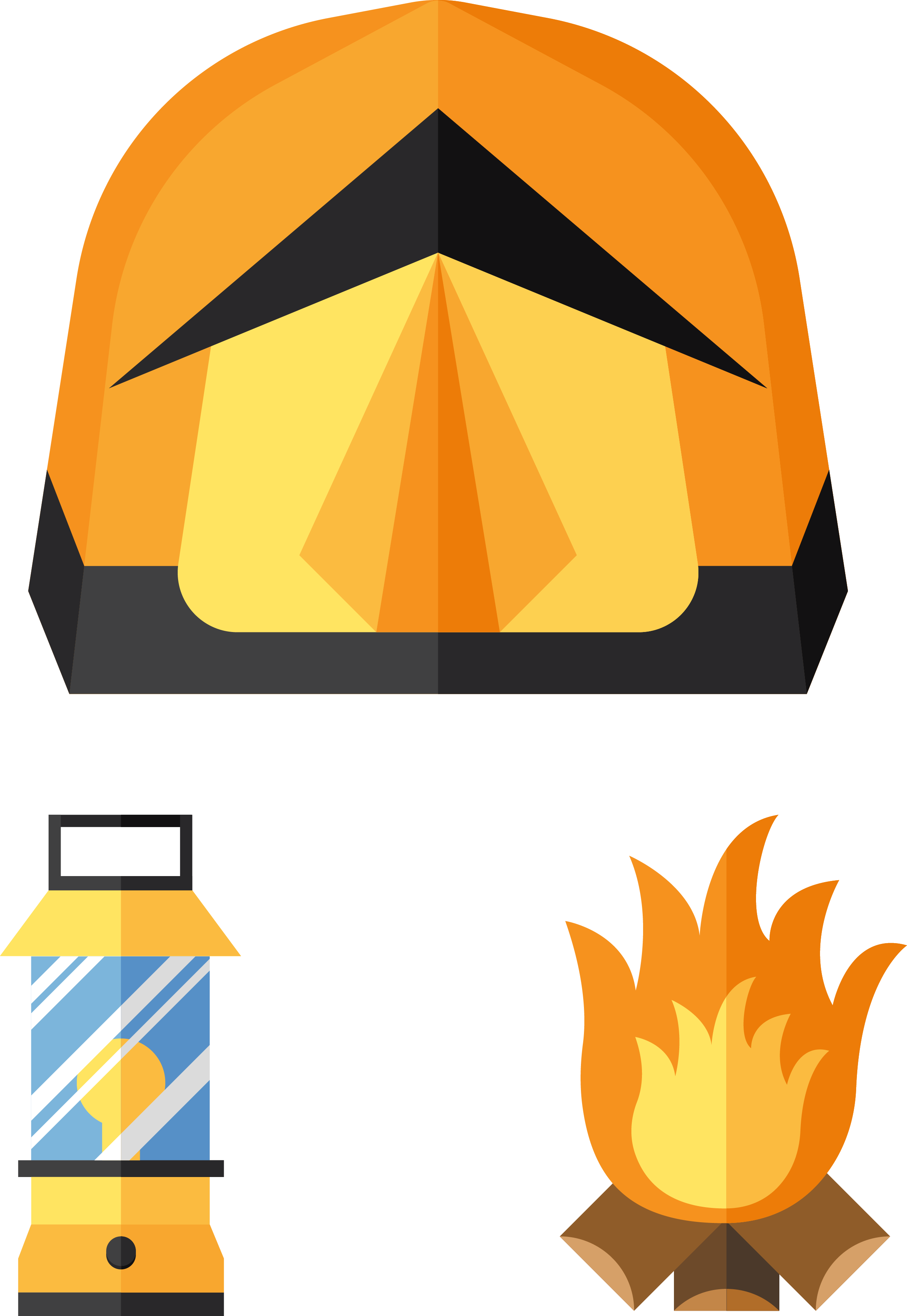 Bonfire Clipart Aag - Campfire Art Vector (2409x3494), Png Download