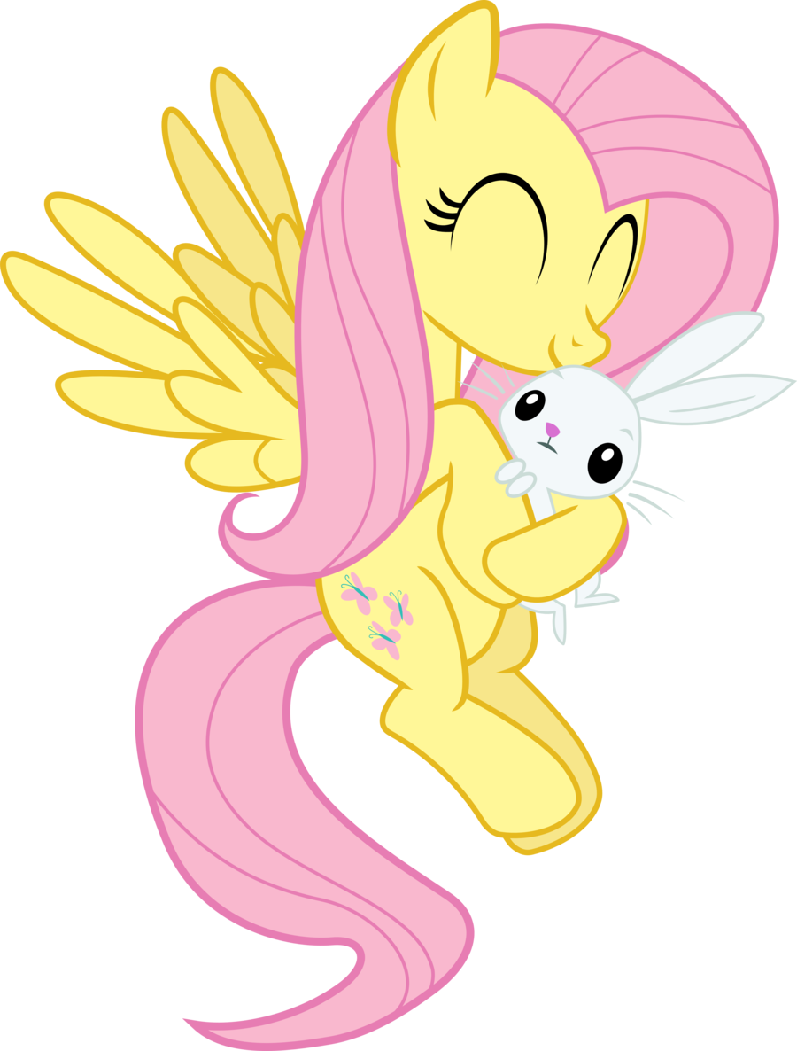 Say Hello To The Lovely Group , Cutie Mark Crusaiders - My Little Pony Fluttershy Bunny (900x1186), Png Download