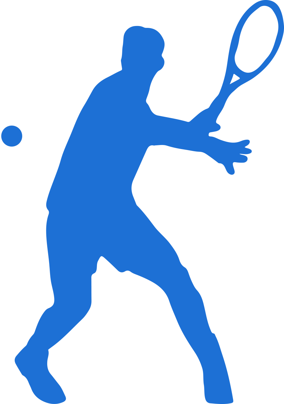 Best Tennis Players - Tennis Player Silhouette Png Transparent (908x1290), Png Download