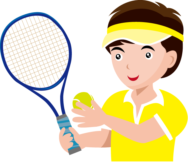 Tennis - Tennis Player Clipart Png (631x542), Png Download