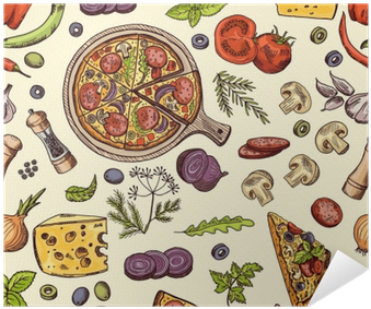 Pizza And Slices With Different Ingredients - Italian Cuisine (400x400), Png Download
