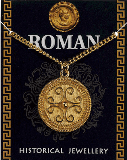 Roman Golden Filigree Scroll Necklace - "roman Golden Filigree Scroll Necklace" (555x555), Png Download