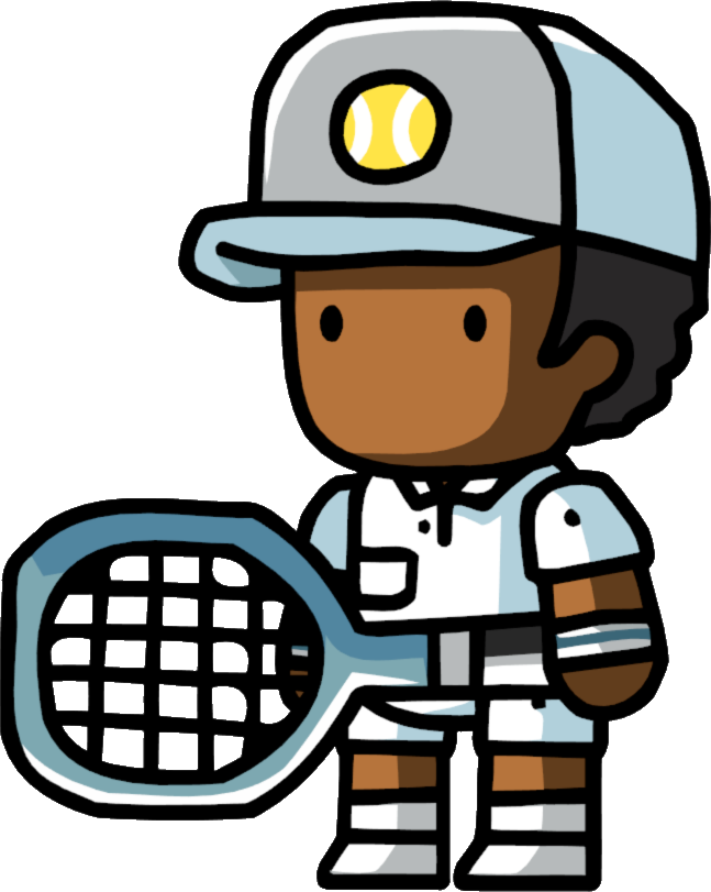 Tennis Player Png - Scribblenauts Tennis Player (647x811), Png Download