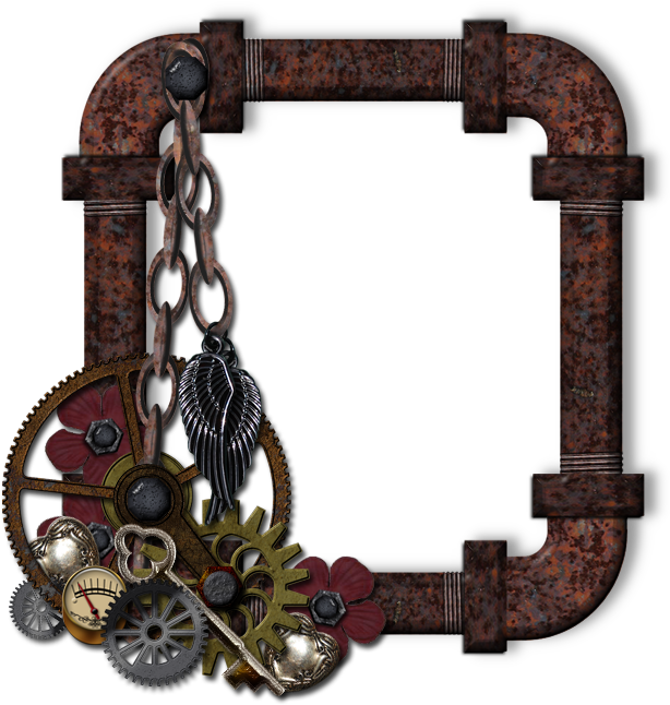 Steampunk Picture Frame Christmas Picture Frames, Unique - Steampunk Frames (700x700), Png Download
