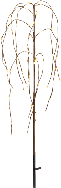 Decorative Tree Weeping Willow - Dekorationsträd Led Weeping Willow, 110cm - Star Trading (600x600), Png Download
