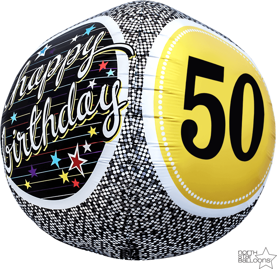 50th Birthday Milestone Sphere 17 In* (1000x1000), Png Download