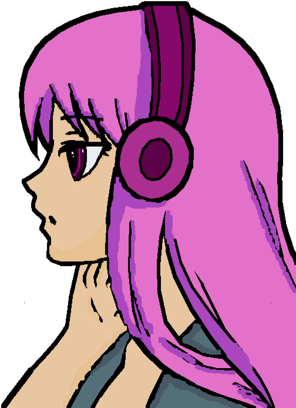 Anime Girl - Jacksepticeye Art As A Girl (1008x1392), Png Download