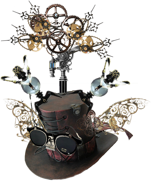 Steampunk Wallpaper By Cosmosue Steampunk Wallpaper - Transparent Steampunk Cluster Frames Png (656x794), Png Download