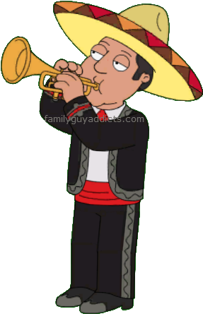 Mariachi La Almeja Violinist Mariachi La Almeja Trumpeter - Mariachi Family Guy (295x461), Png Download