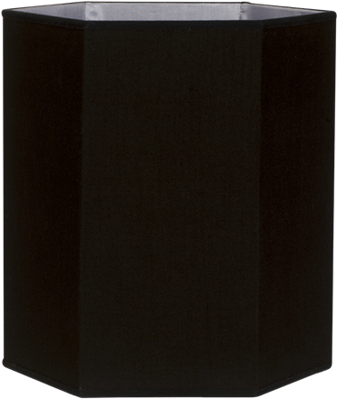 Lampshade, Rawsilk, Hexagon, Black - Subwoofer (800x800), Png Download