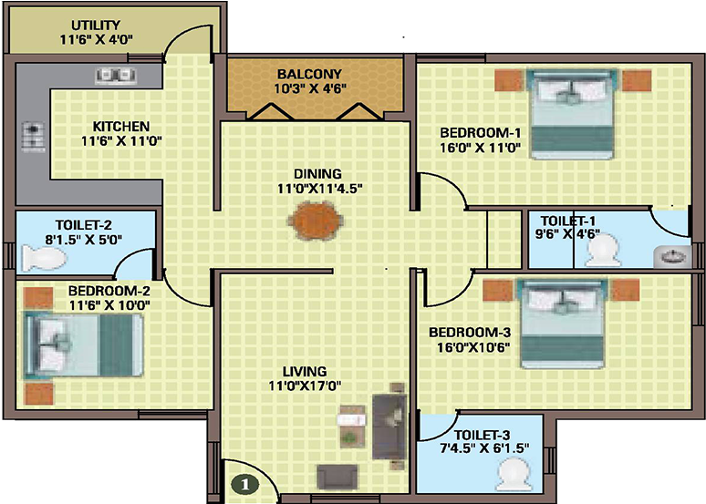 Floor Plan (920x600), Png Download