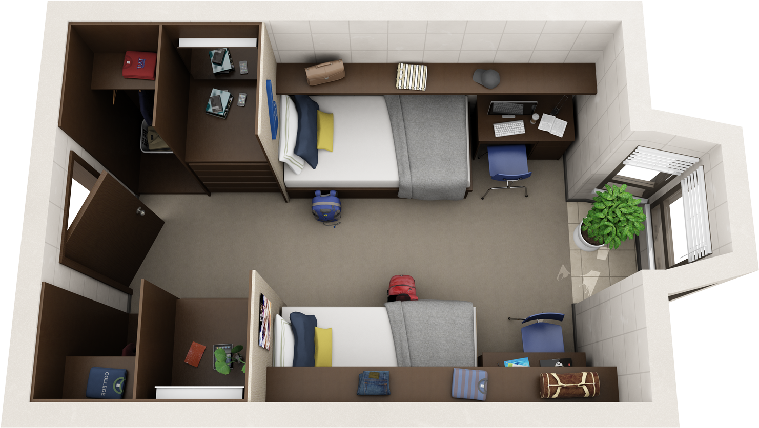 3d Floor Plan Post Testimonial - Condo 3d Floor Plans (1500x894), Png Download