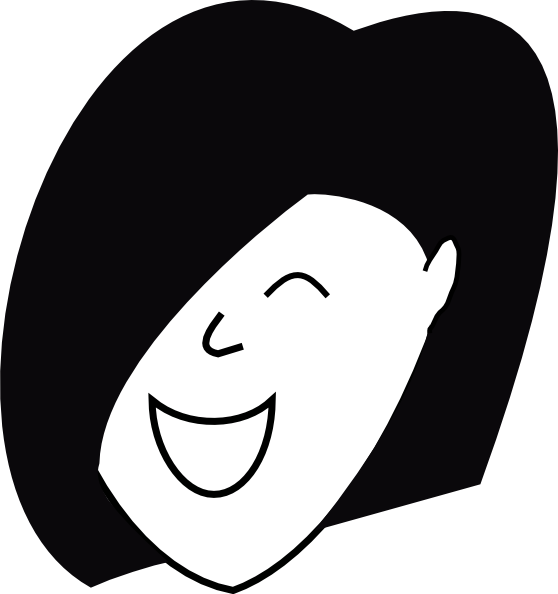 How To Set Use Happy Woman Clipart - Stick Figure Girl Face (558x594), Png Download