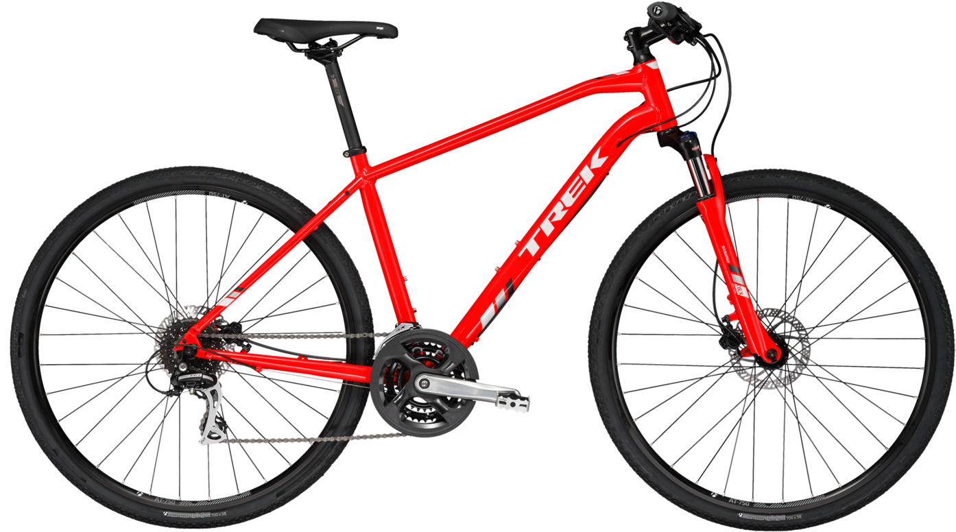 17 Bicicleta 700c Trek Ds 2 Rojo - Trek Ds 2 2018 (1400x1015), Png Download