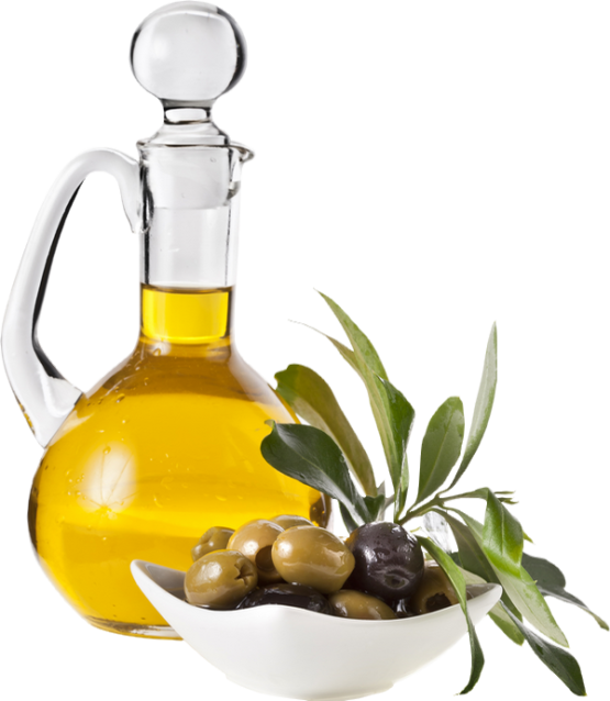Olive Oil And Olives (555x638), Png Download