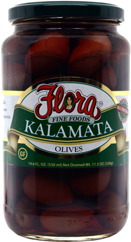 Kalamata Olives - Flora Fine Foods Bruschetta, Olive Tapenade - 10 Oz (600x600), Png Download