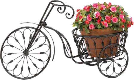 Gifs Bicicletas, Andando De Bicicleta, Bicicletas Imagens - Bicycle Flower (450x269), Png Download
