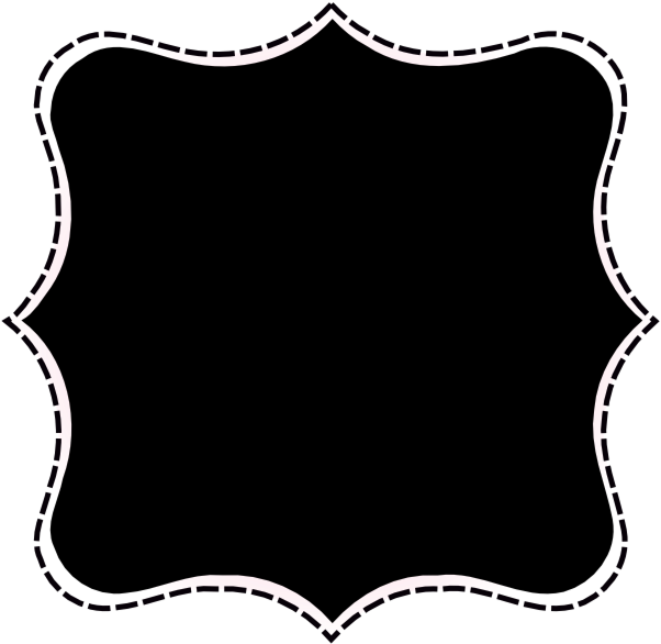 Moldura Dark Pontilhada - Cuadros De Texto Png (652x617), Png Download