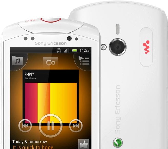 Live With Walkman™ - Sony Ericsson Live With Walkman - White - Unlocked (800x589), Png Download