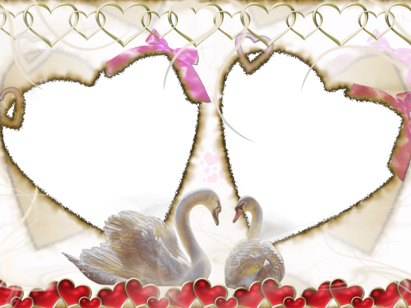 Molduras De Amor Gratis - Marcos Para Fotos De Corazones (800x600), Png Download
