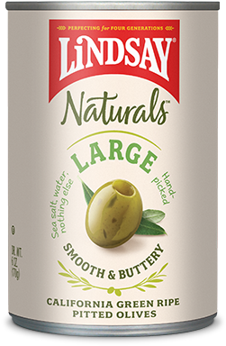 Green Olives - Lindsay Olives, California Ripe, Pitted, Large - 3.5 (277x443), Png Download