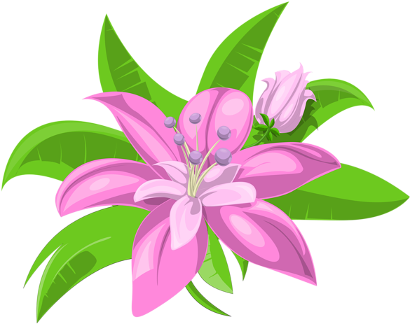 0, - Flores Dibujos A Color (600x493), Png Download