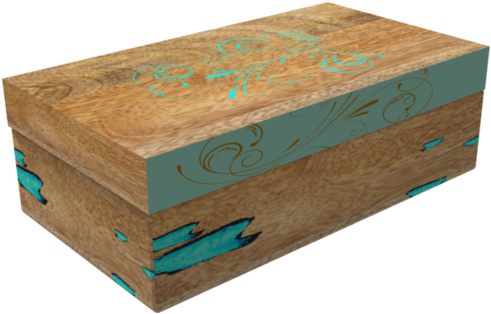 Wooden Decorative Boxes - Decorative Box (500x324), Png Download